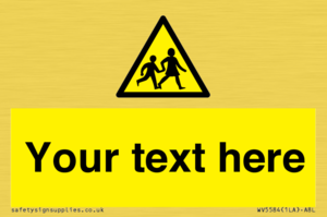 Custom Warning children Sign